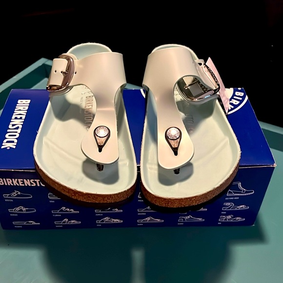 Birkenstock Shoes - Birkenstock Gizeh Sandals Mint Blue size 38 Women’s